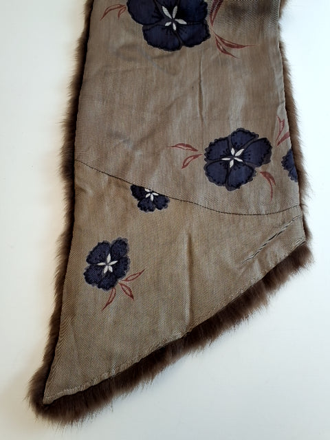 Ukendt mærke Ægte pels stola